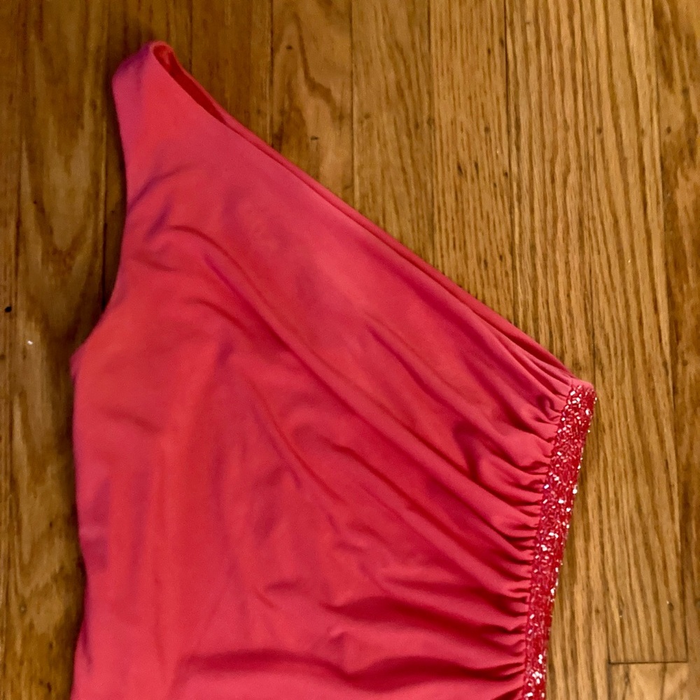 Cache Pink Floor-length Dress with Slit